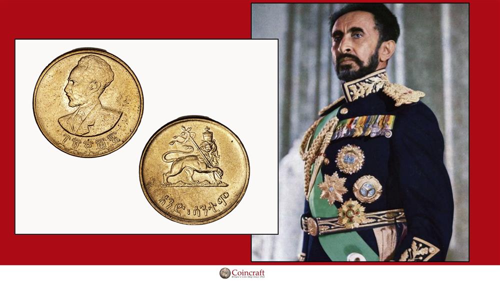 Ethiopia Cent Honours Former Emperor Haile Selassie - Coincraft